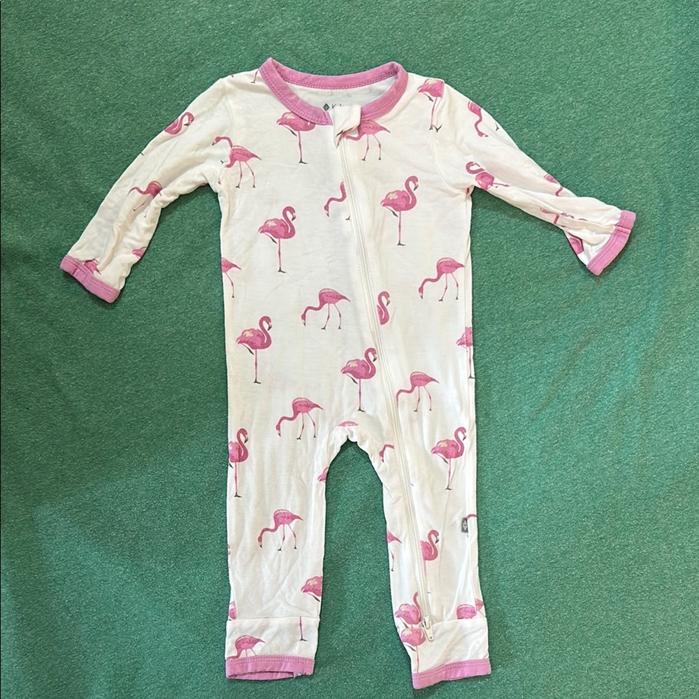 Kyte Baby flamingo romper 3-6 month
